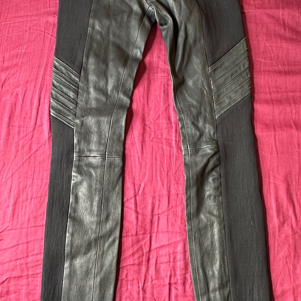 IRO Jole Leather Leggings Moto Size XS